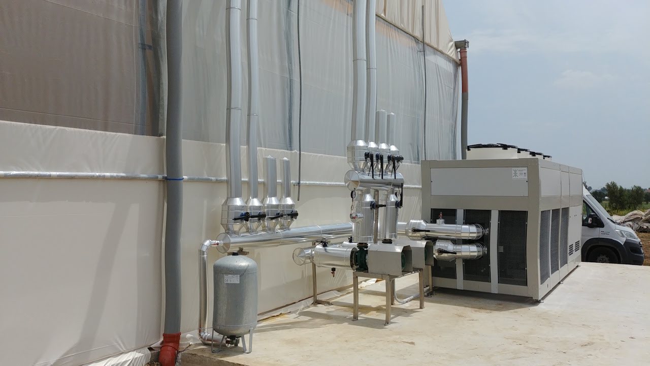 Manutenzione circuito idraulico impianto di refrigerazione